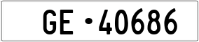 Trailer License Plate